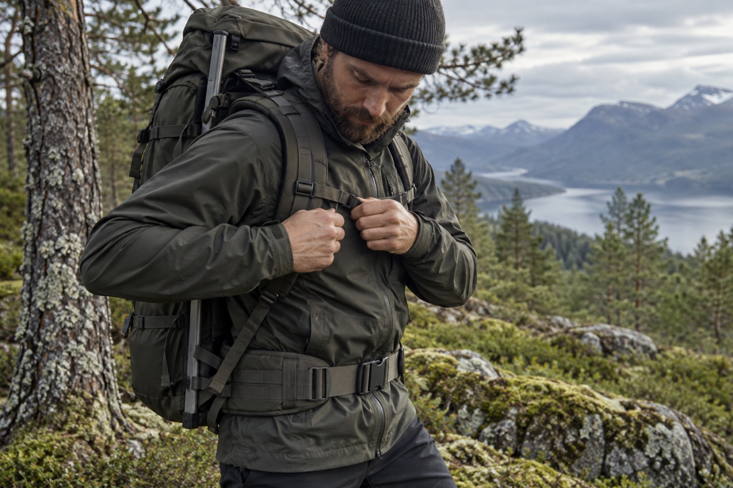 Detalje af materialer og håndværk inspireret af Bergans of Norway