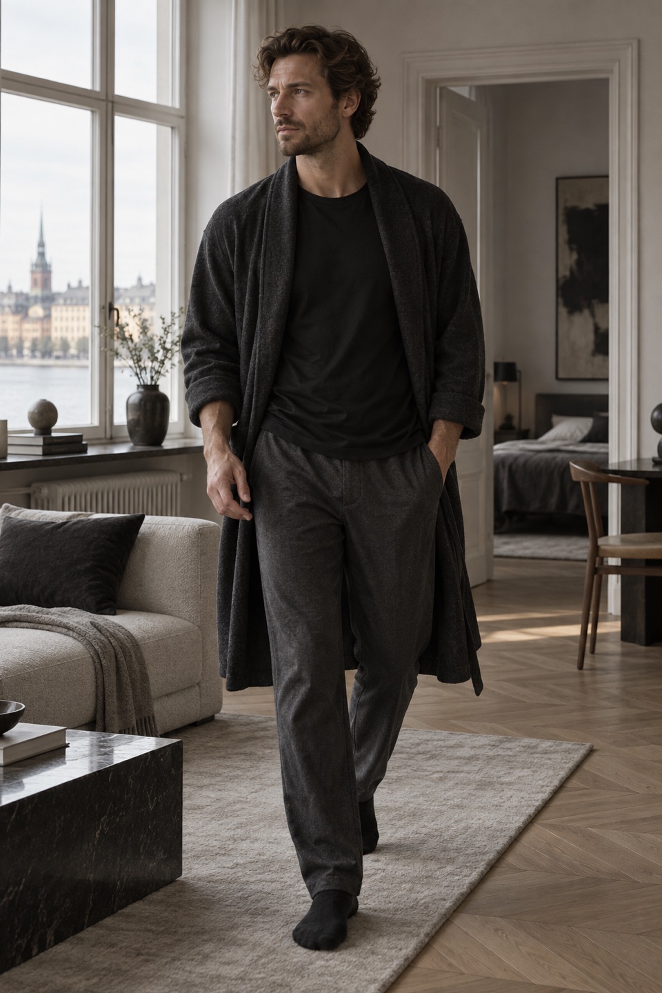 Herremode i Svenske luksusessentials stil