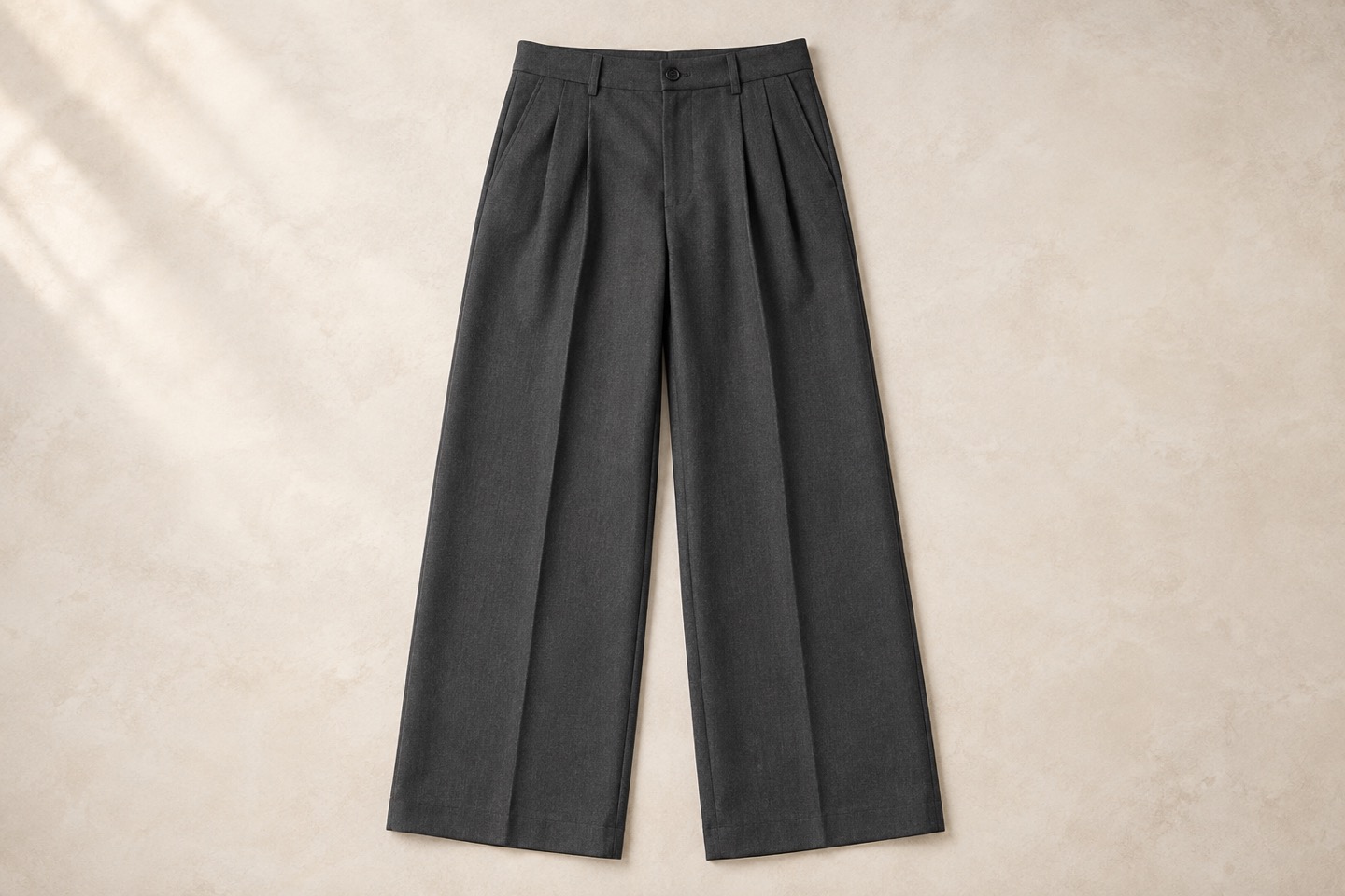 Stilillustration af wide-leg bukser