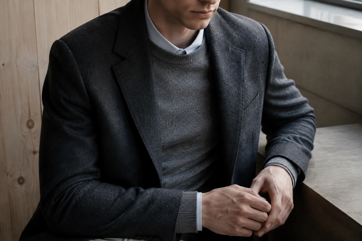 Detalje af materialer og håndværk inspireret af Filippa K