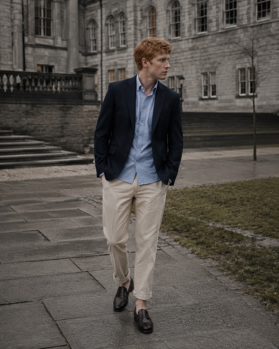 Herremode i Collegiate klassiker stil