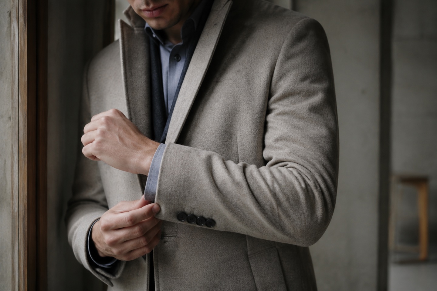 Detalje af materialer og håndværk inspireret af Hugo Boss