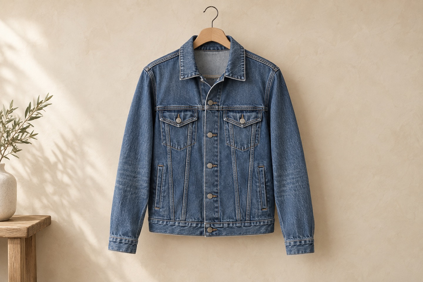Stilillustration af denimjakker