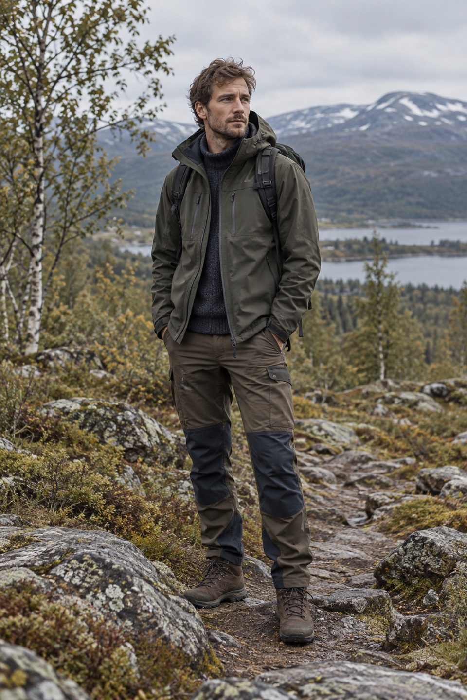 Herremode i Svensk trekking og friluftsliv stil