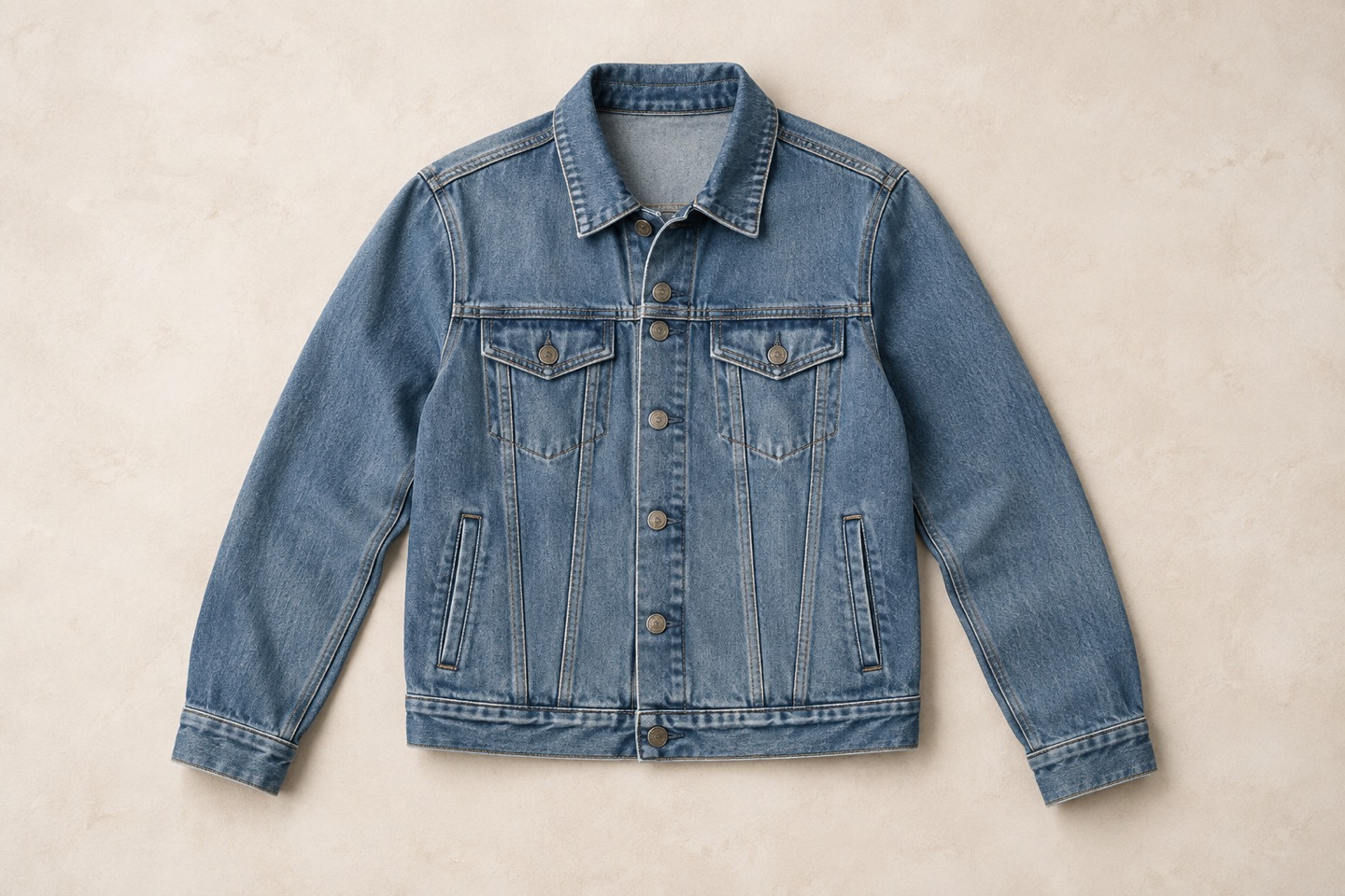 Stilillustration af denimjakker