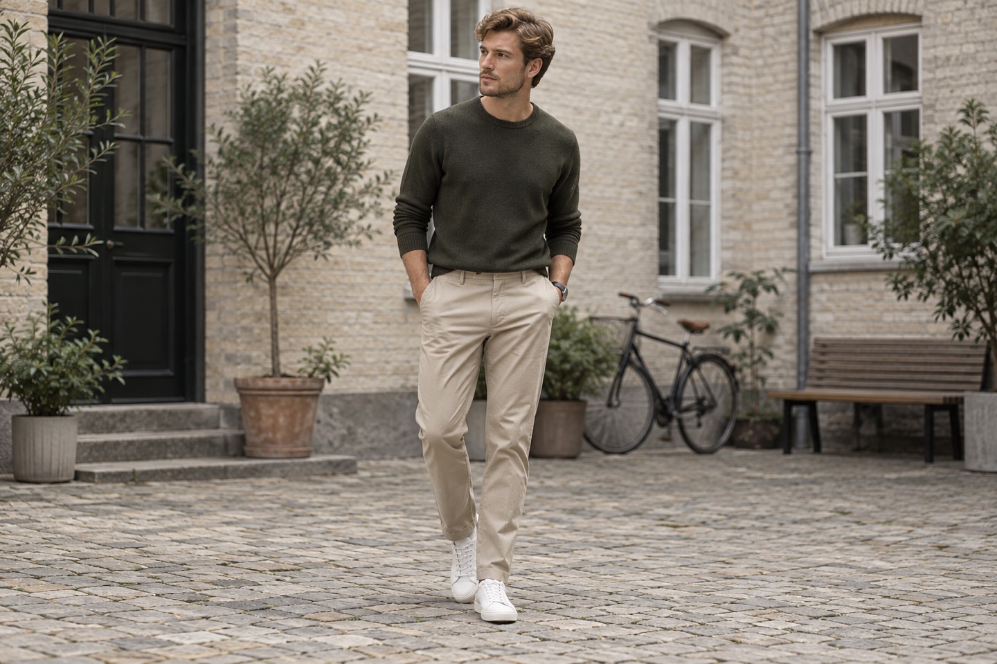 Stilillustration af chinos