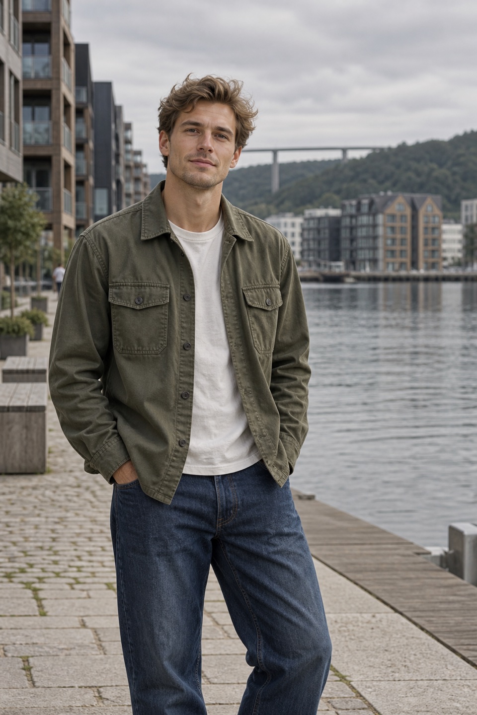 Stilillustration af jeans
