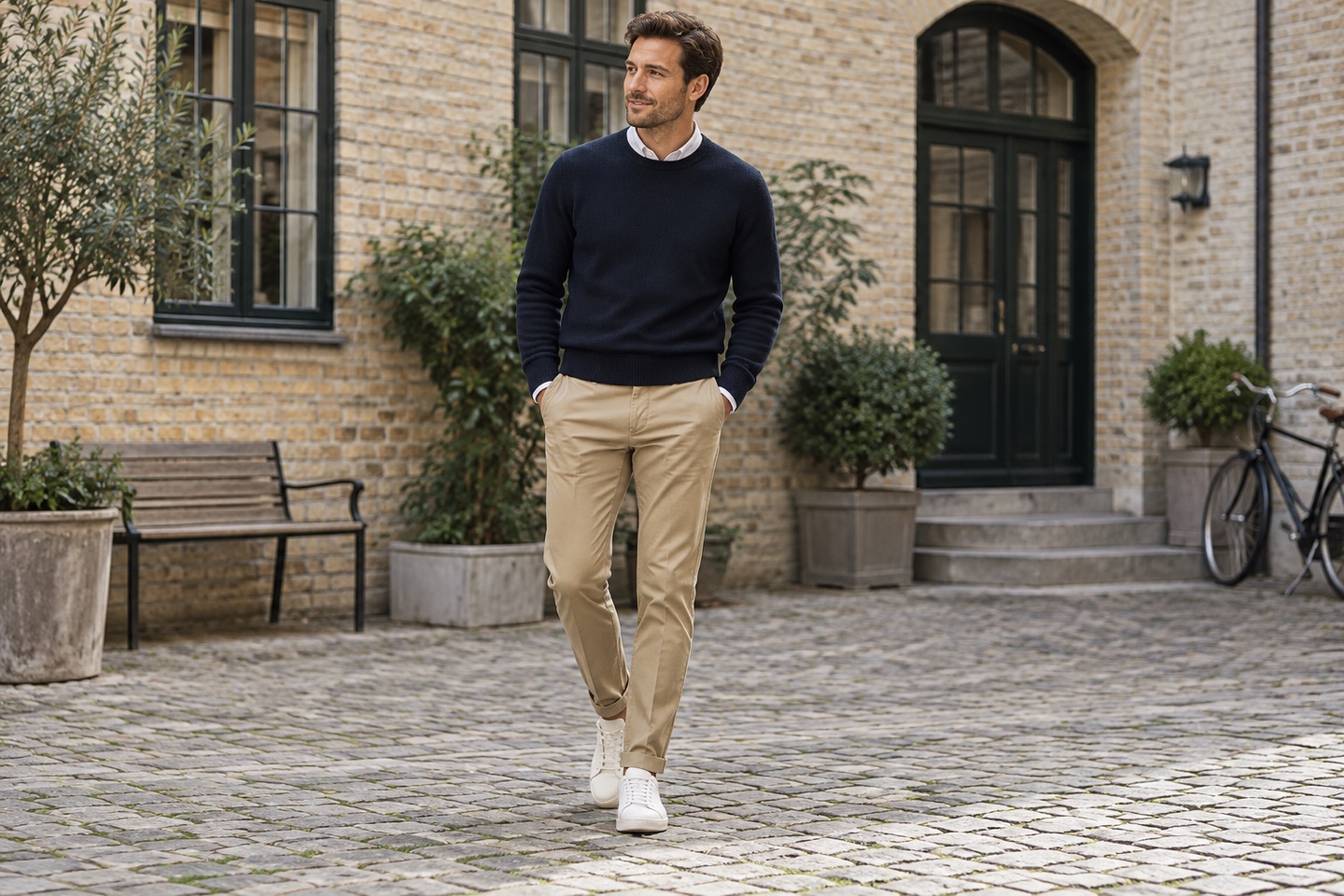 Stilillustration af chinos