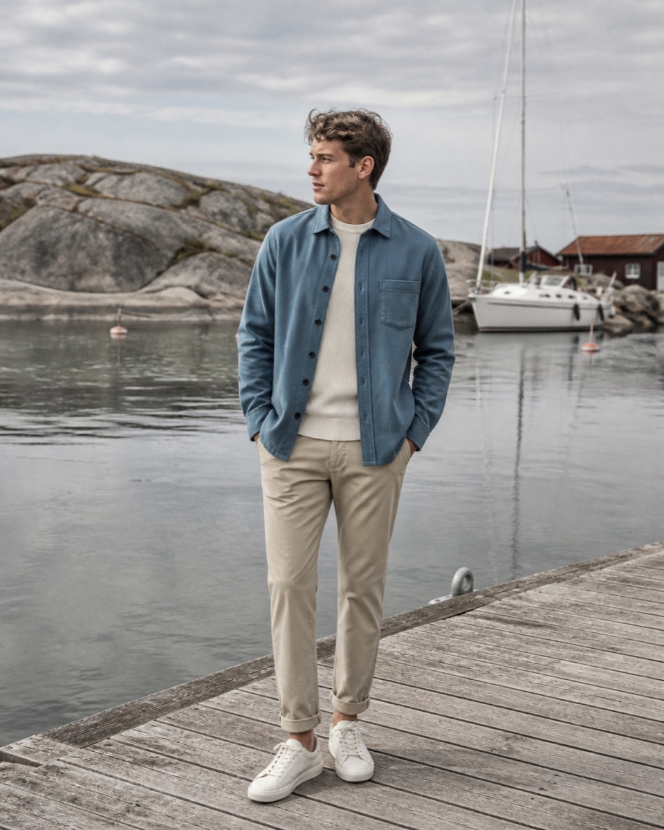 Herremode i Afslappet preppy stil
