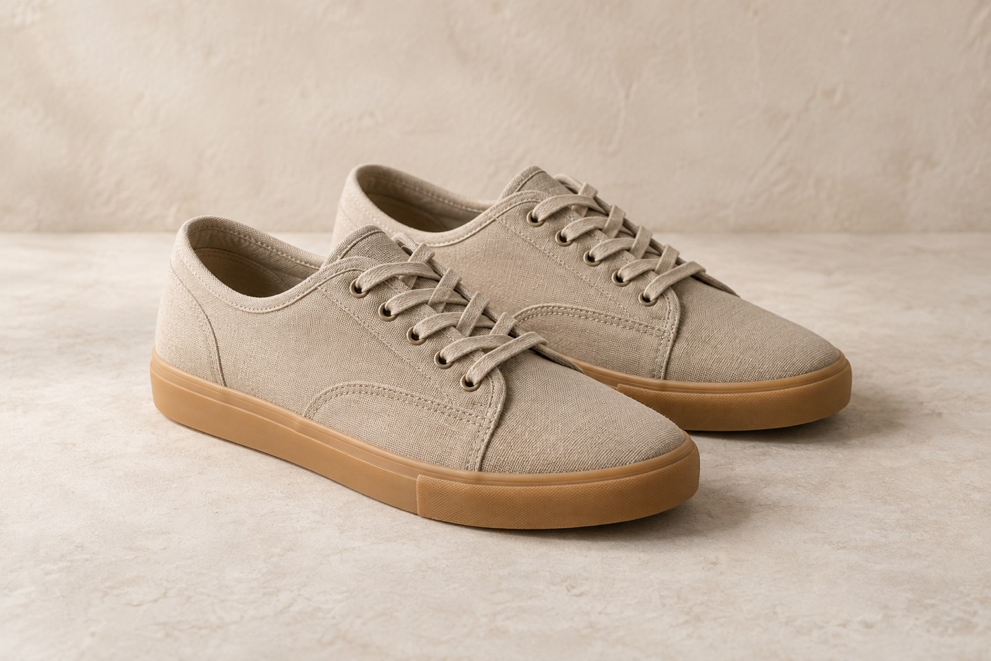 Stilillustration af canvas-sko