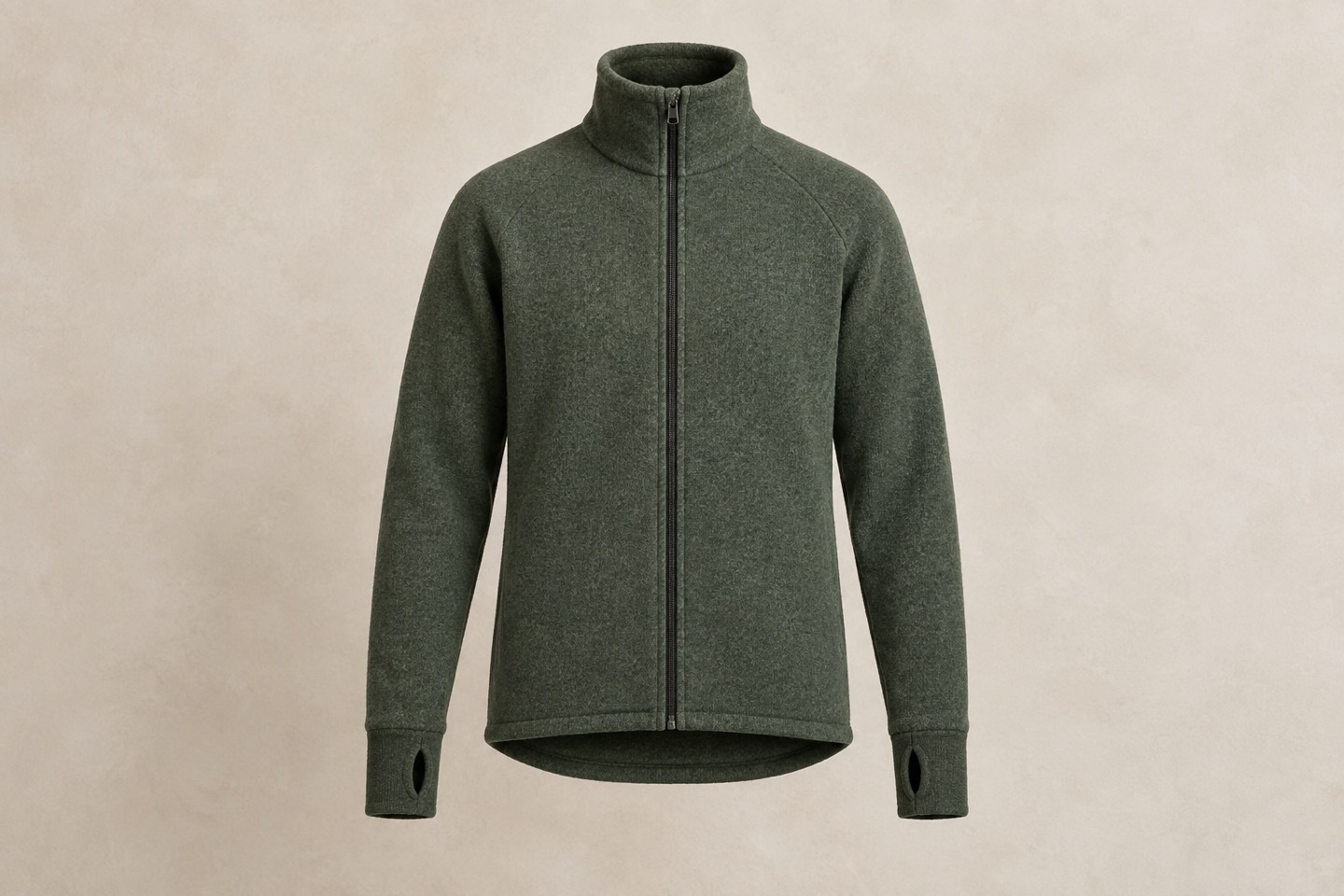 Stilillustration af full zip jacket
