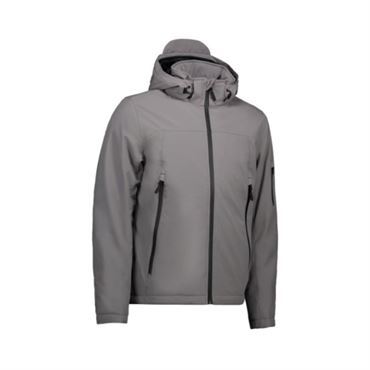 ID Vinter Softshell Jakke 0898 - Grå til Mænds Stil og Komfort