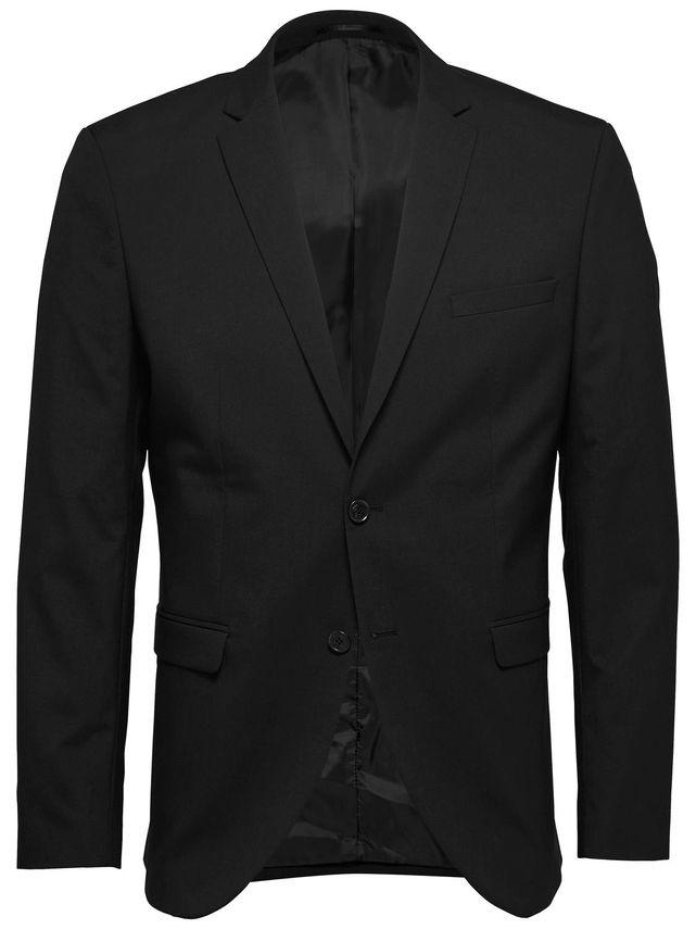 Blazer i sort fra Selected med to lommer og knapper