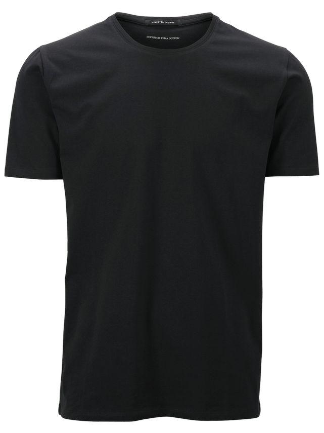 Slim Fit T-shirt fra Selected - 95% Bomuld, 5% Elastan