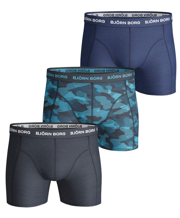 3-pak Björn Borg Boxershorts i Bomuld og Elastan