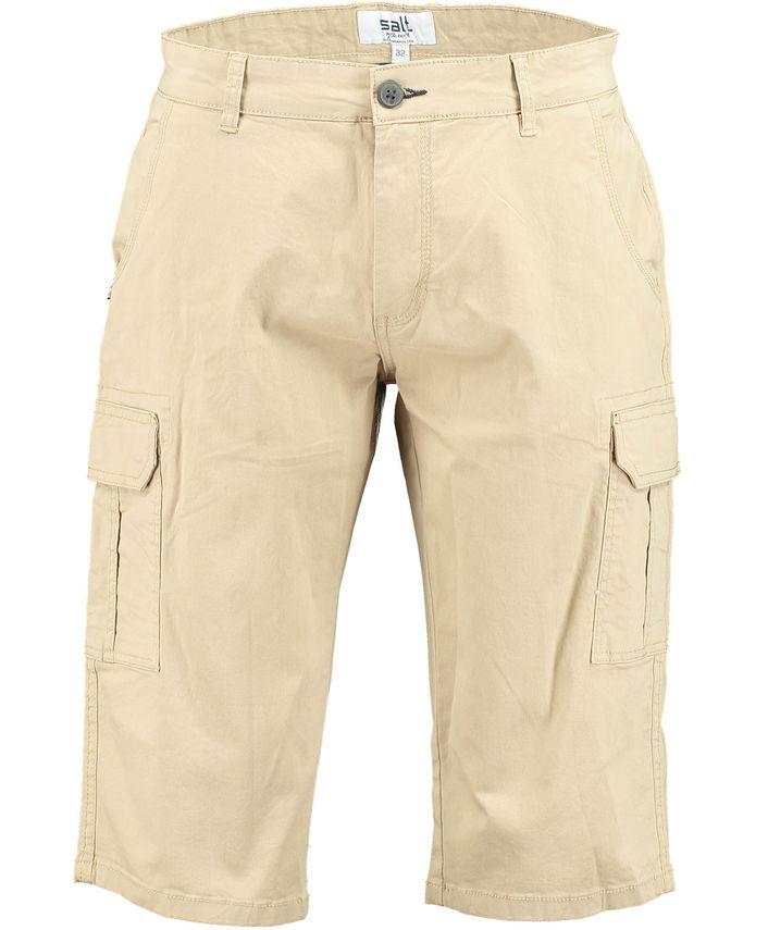 SALT Stretch Twill Cargo Capri - Komfortable shorts med lommer