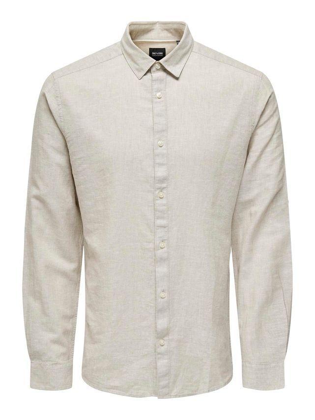 Onscaiden Ls Solid Linned Skjorte fra Only & Sons