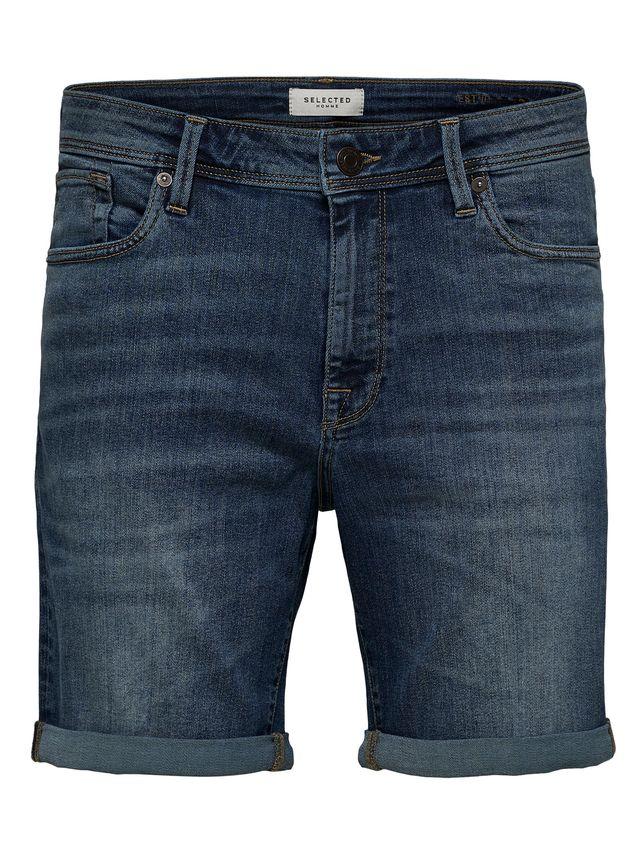 Denim shorts med stretch fra Selected - Økologisk kvalitet
