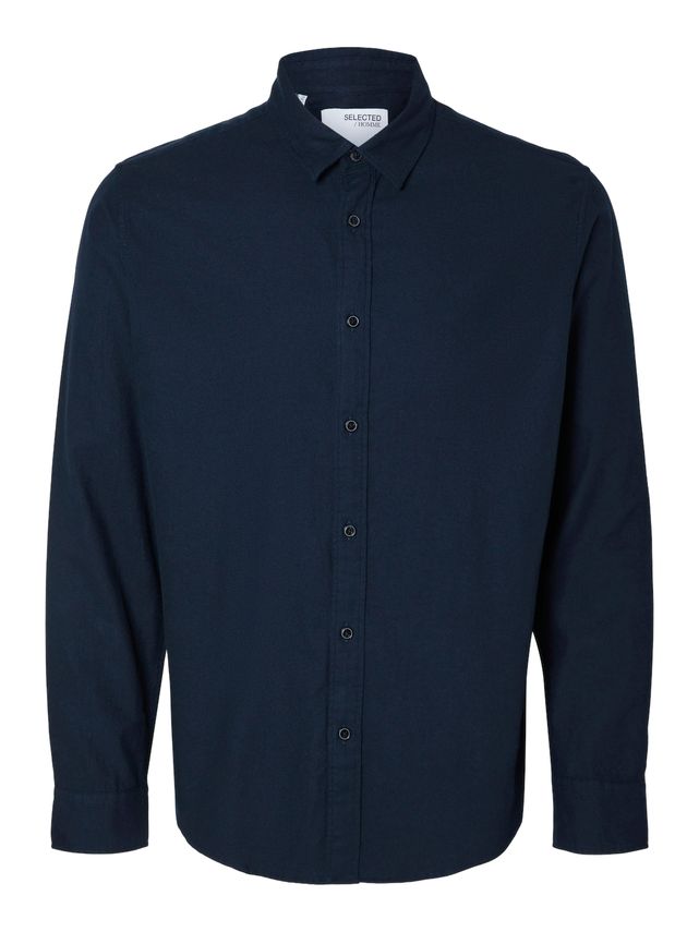 Flannel Skjorte med Lange Ærmer fra Selected