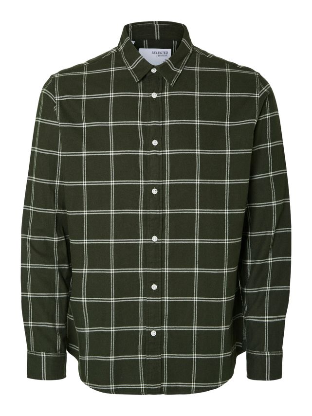 Flannel Skjorte med Lange Ærmer fra Selected - Udsalg!