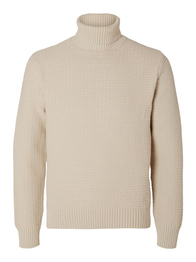 Struktureret rullekrave fra Selected Homme - Udsalg!
