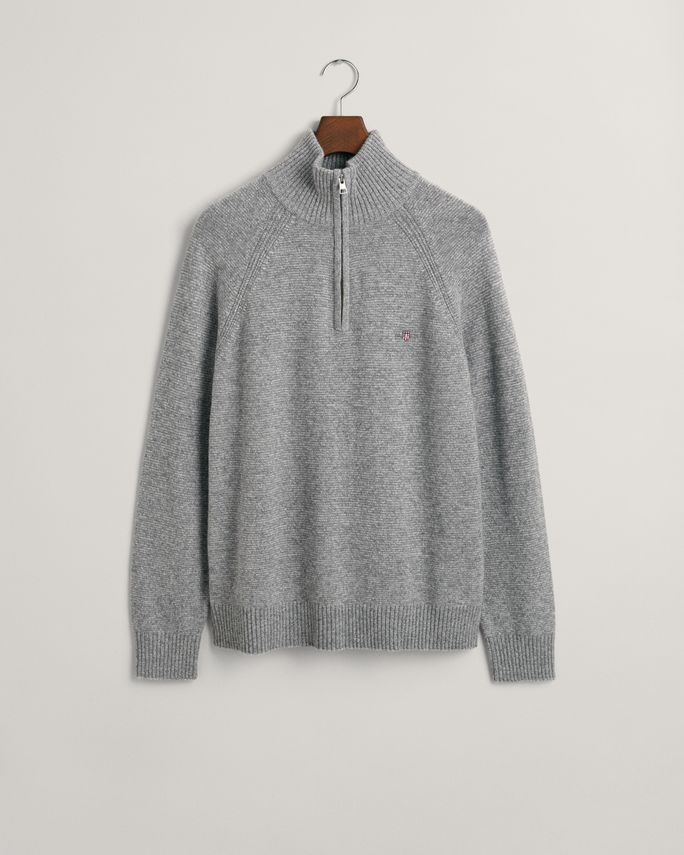 Bicolored Raglan H Zip fra Gant - Fantastisk tilbud!