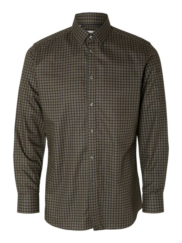 Slhslimsoho Ethan Aop Shirt Ls fra Selected