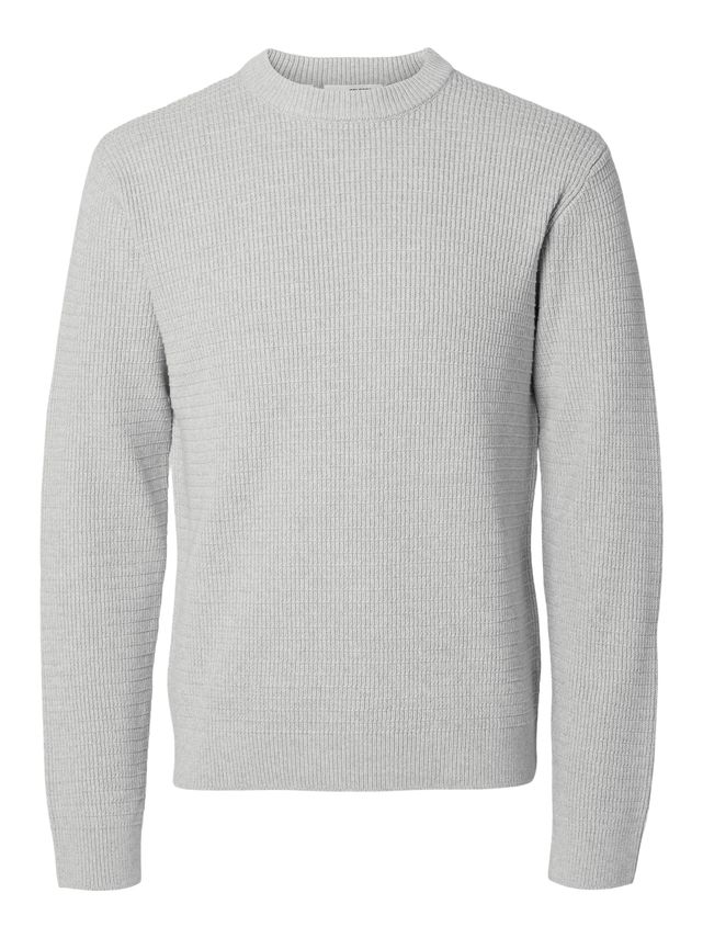Slhtheo Ls Strikket Crew Neck - Fantastisk tilbud!