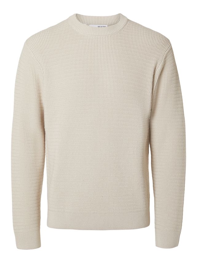 Slhtheo Ls Strikket Crew Neck - Eksklusiv Stiltilbud