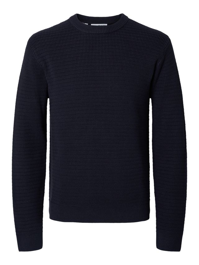 Slhtheo Ls Strikket Crew Neck - Fantastisk tilbud!