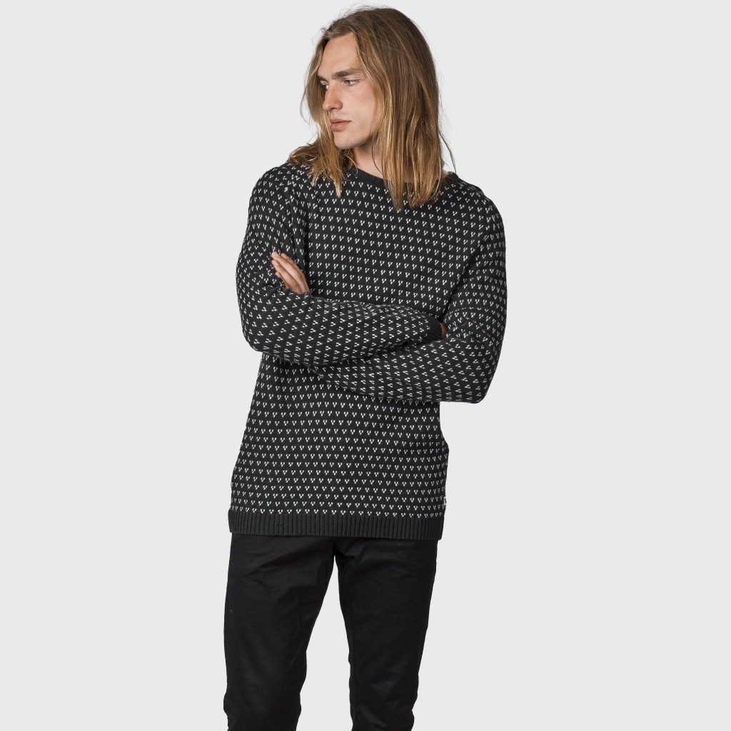 Klitmøller Collective Uldstrik i Oliven/Creme – Stil & Komfort