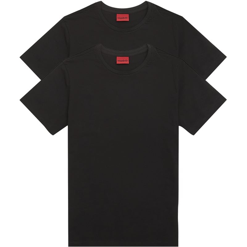 2-Pak Rund T-shirt fra Hugo - Komfortabel og Blød
