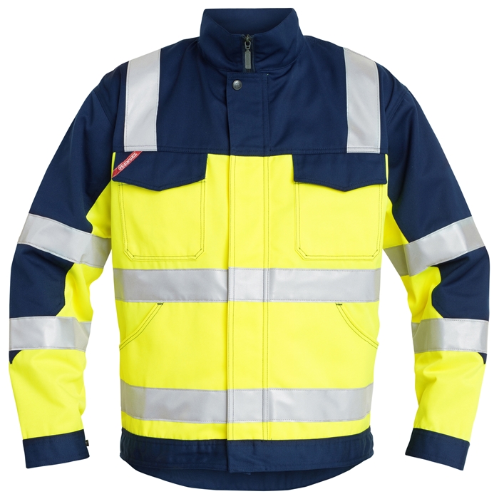 Fe Engel 20471 Reflekterende Arbejdsjakke - Gul Marine