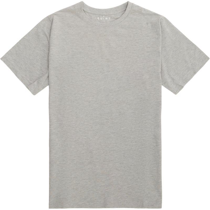 Pete T-shirt i Grå Melange - Essential Basis T-shirt