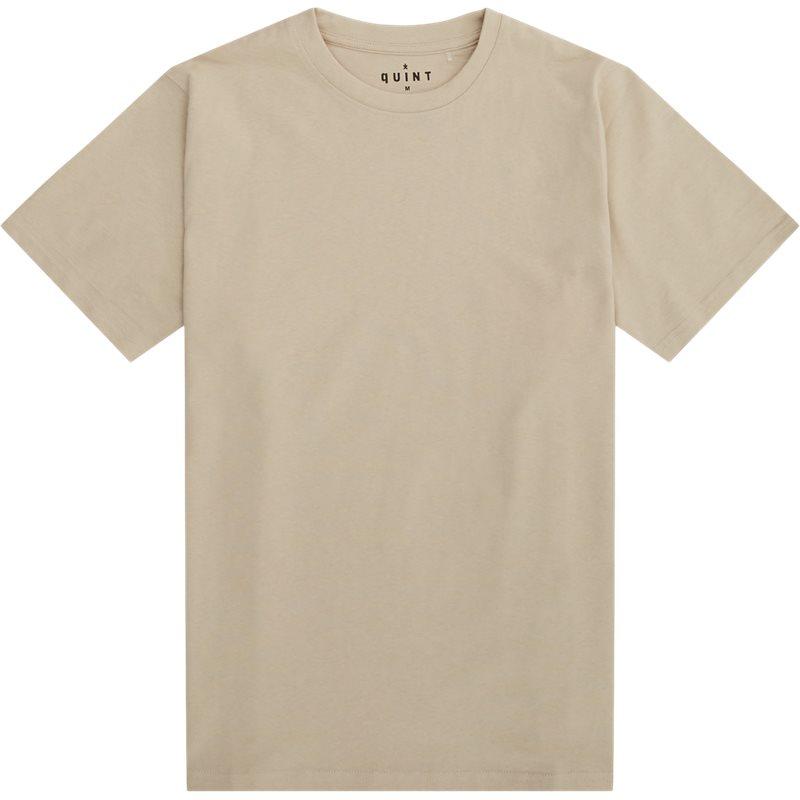 Quint Pete T-shirt i Sand – En essentiel basic T-shirt