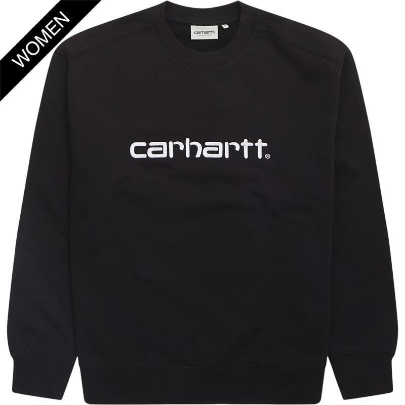 Carhartt Sweatshirt W I033647 i Sort - Stilfuldt Look
