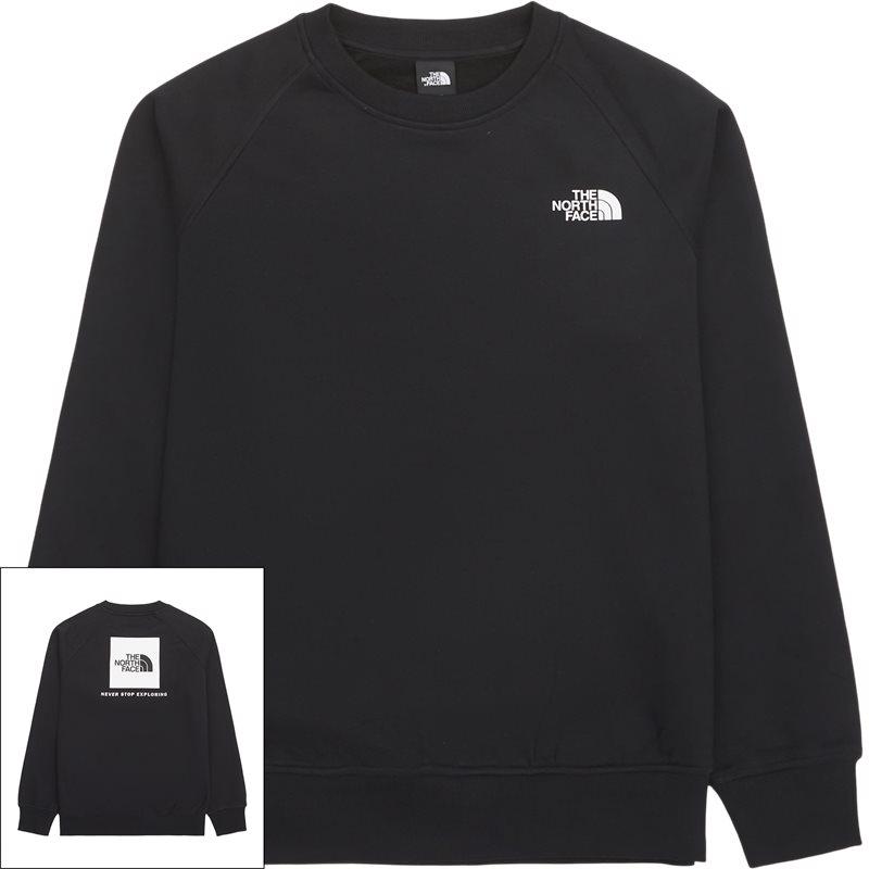 RAGLAN REDBOX CREWNECK - Sort Sweatshirt fra The North Face