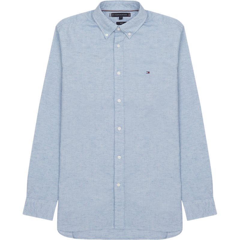 Elegant Brushed Linen Skjorte fra Tommy Hilfiger