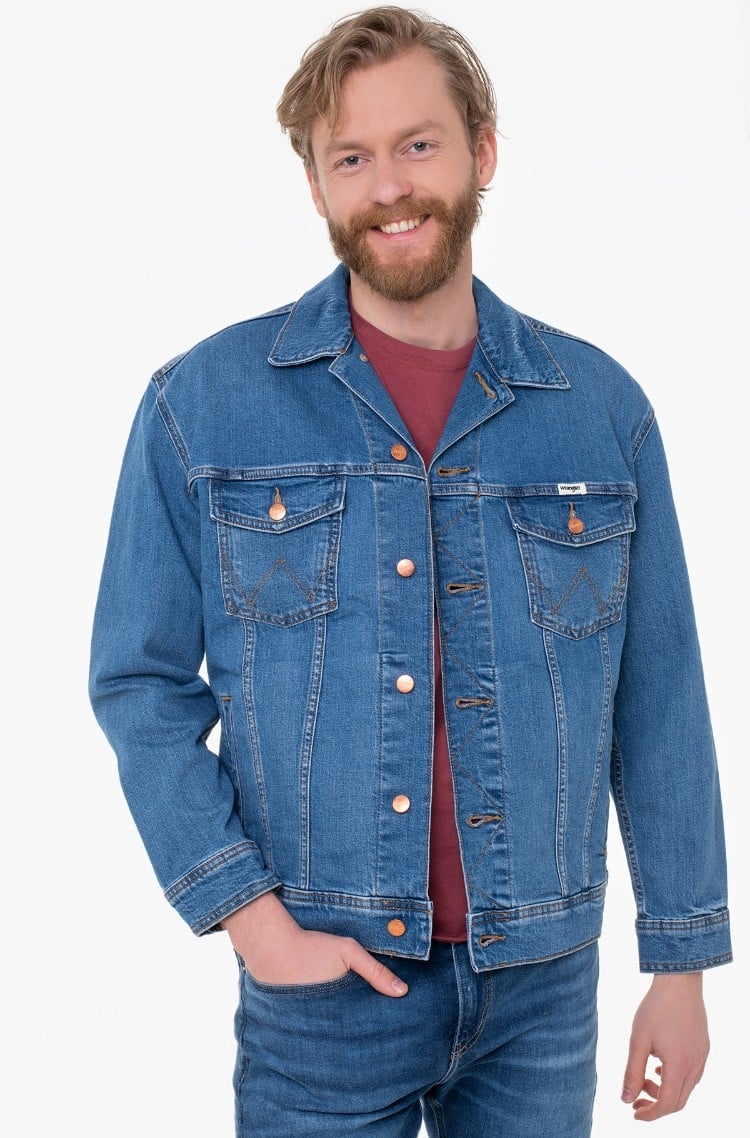 Wrangler Denimjakke W459dny96 – Klassisk Blå Kvalitet