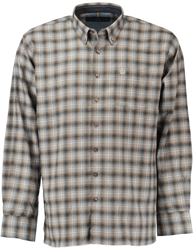 Herre Flannelskjorte i Regular Fit fra Thomas Regency
