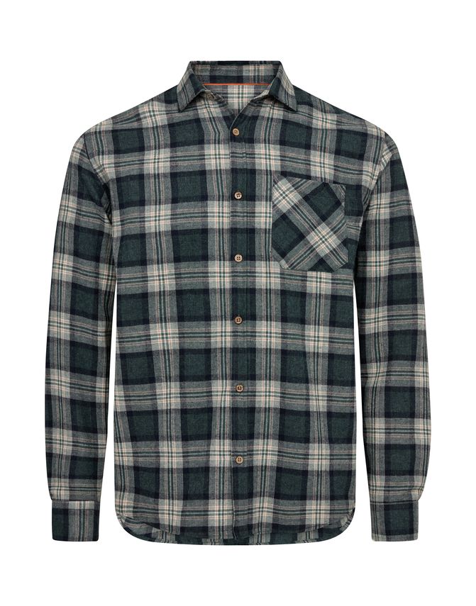 Flannel Shirt L S Modern Fit fra Salt