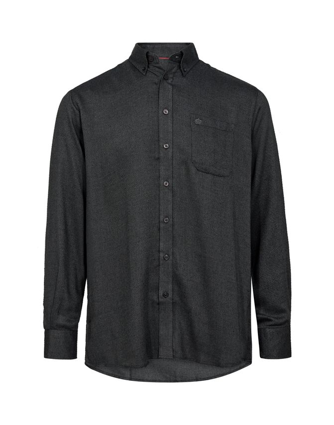 Børstet Regular Fit Skjorte fra Thomas Regency