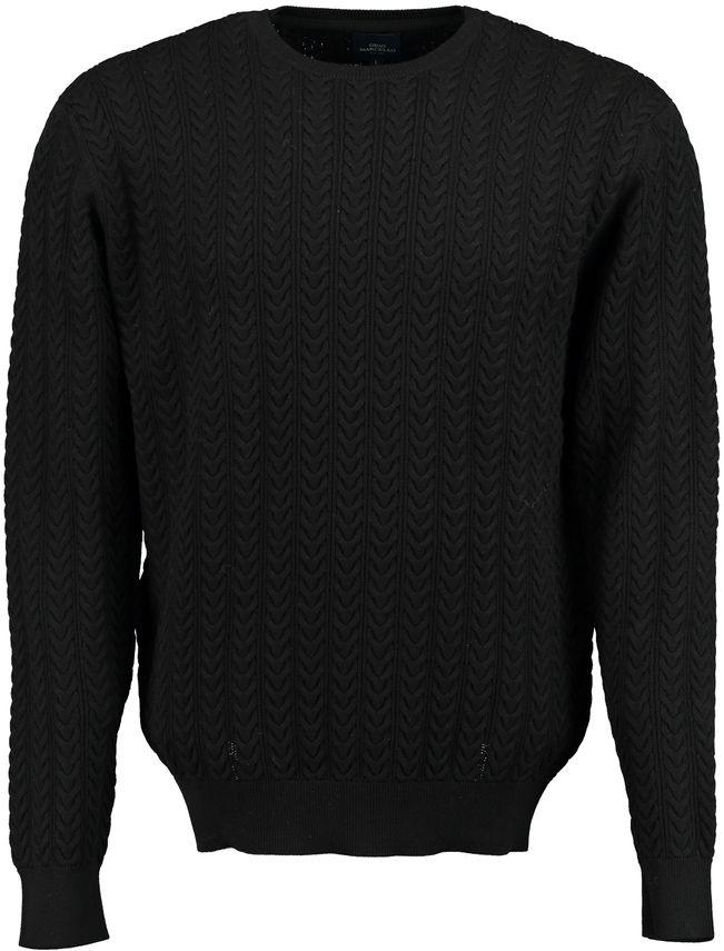 Cabel Knit Halfzip i 100% bomuld fra Gino Marcello