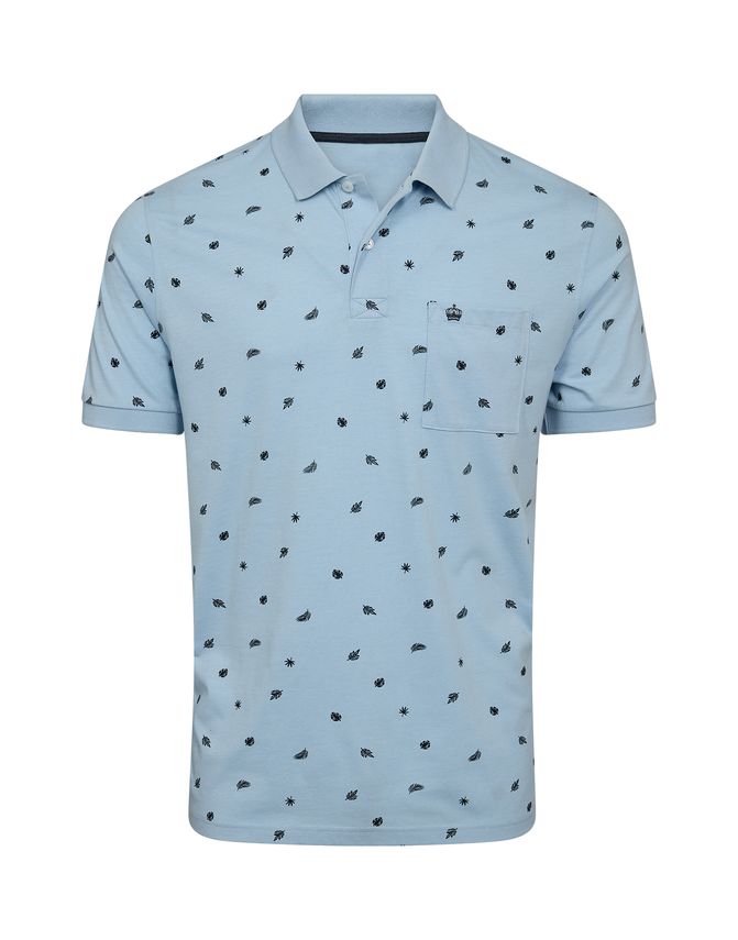 Aop Polo Regular Fit fra Thomas Regency