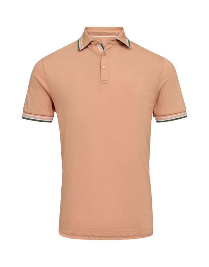 Herre Polo Brick Modern Fit fra Salt - Frisk Sommerstil