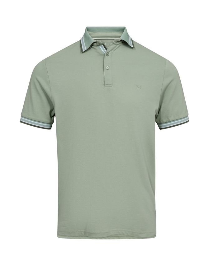 Herre Polo Brick Modern Fit fra Salt - Frisk Sommerstil