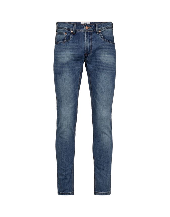 SALT Stretch Slim Fit Jeans - Klassisk Vasket Look