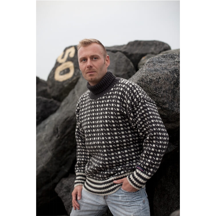 Islandske Uld Sweater fra Wool Of Scandinavia - Kvalitet 100% Uld