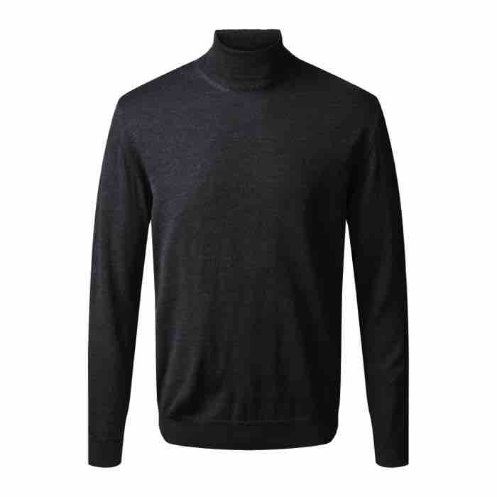 Turin Rullekrave Pullover 50113 i Slate Melange fra Clipper