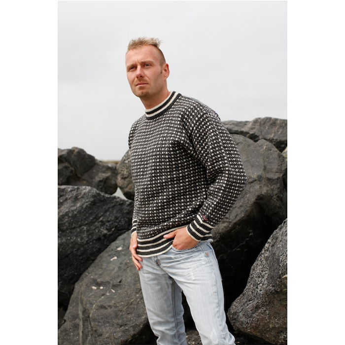 Færøsk Uld Sweater fra Wool Of Scandinavia - 2x Large